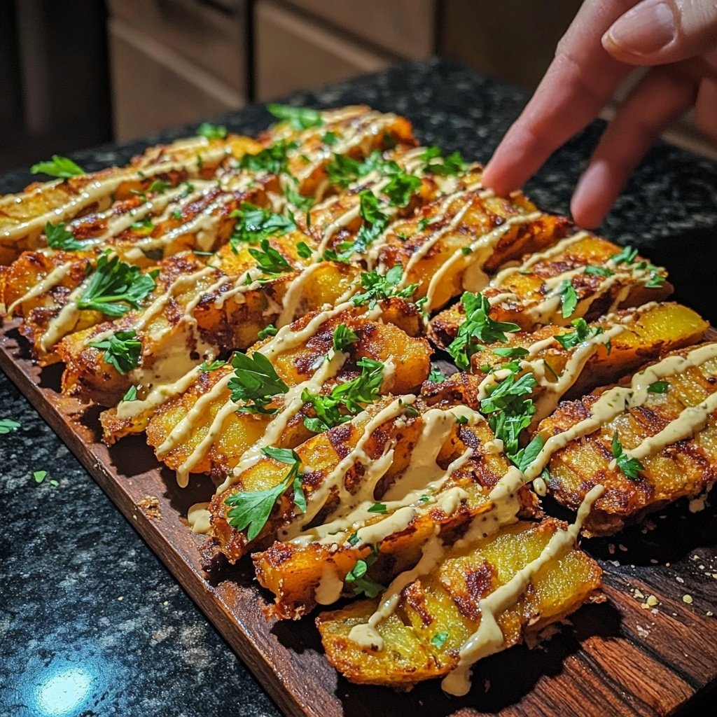 Patatas bravas de camote deliciosas