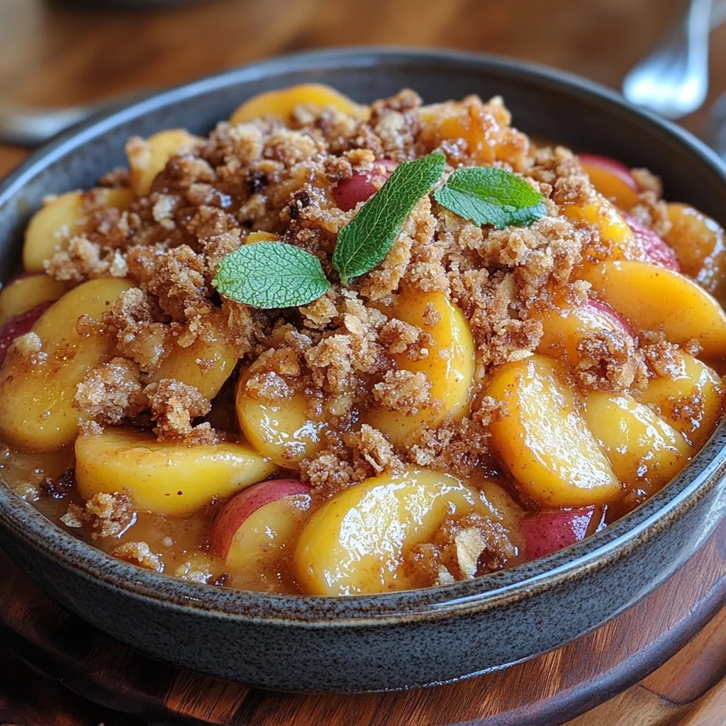 Crisp de Durazno Sin Azúcar: Una Increíble Receta Última