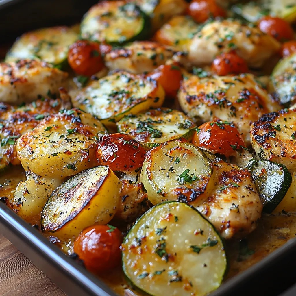 Pollo Mediterráneo al Horno con Calabacín: Una Increíble Receta Última
