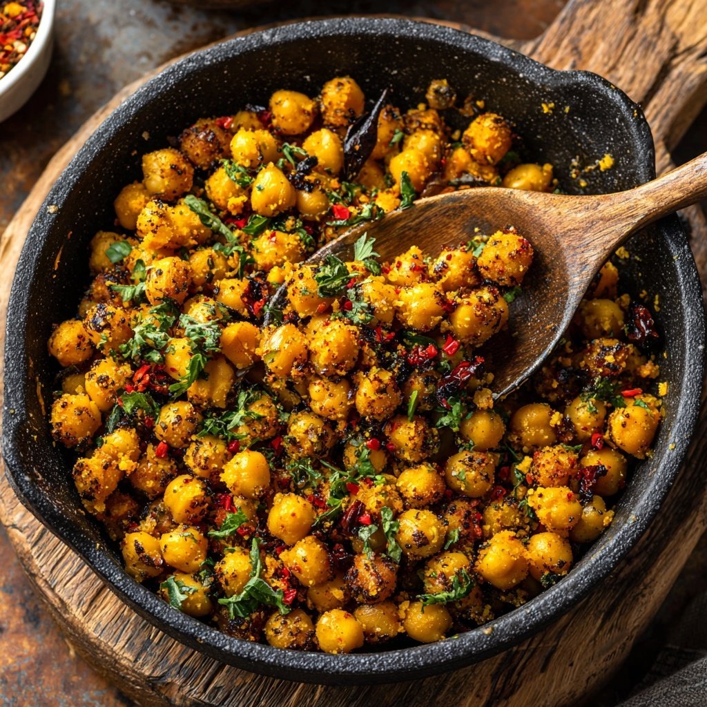 Cuencos cuscús garbanzos especiados rápidos