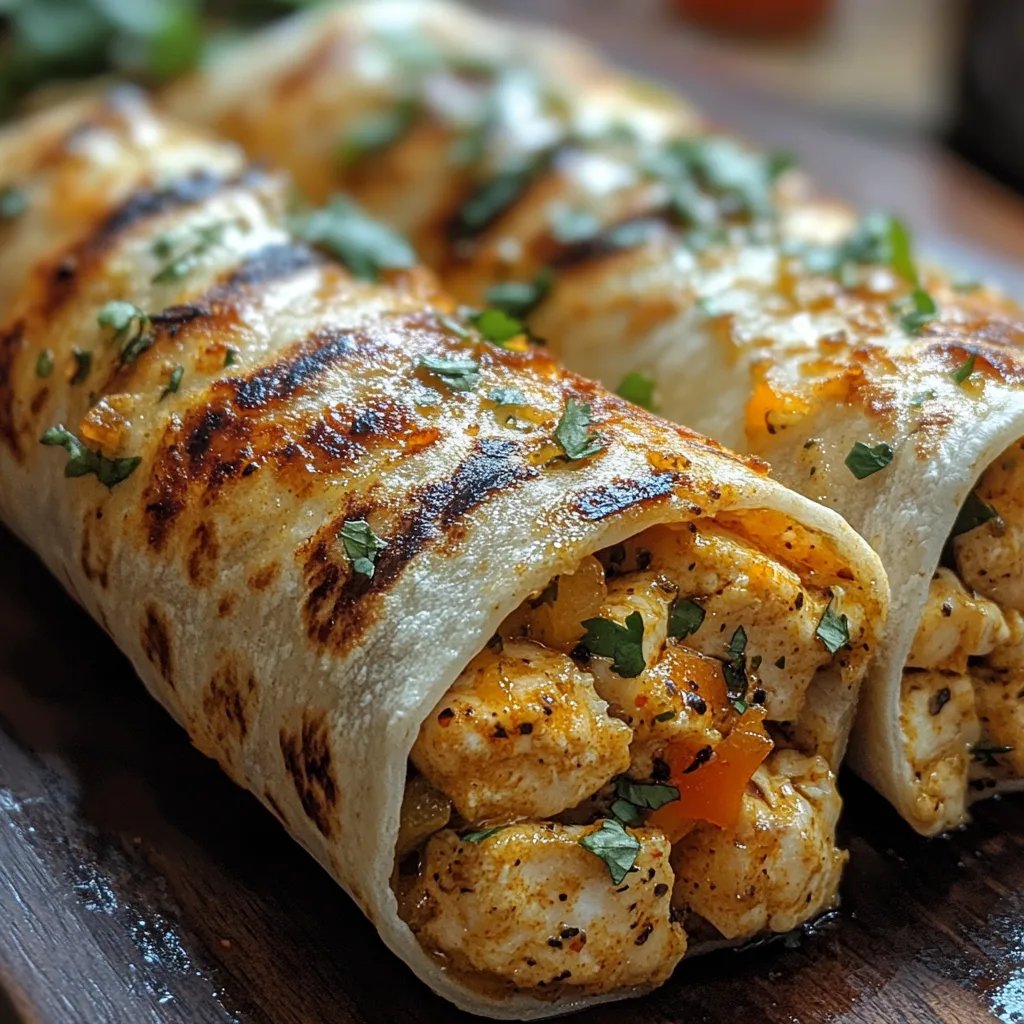 <p>Wraps de Pollo con Ajo y Queso: Una Increíble Receta Última</p>