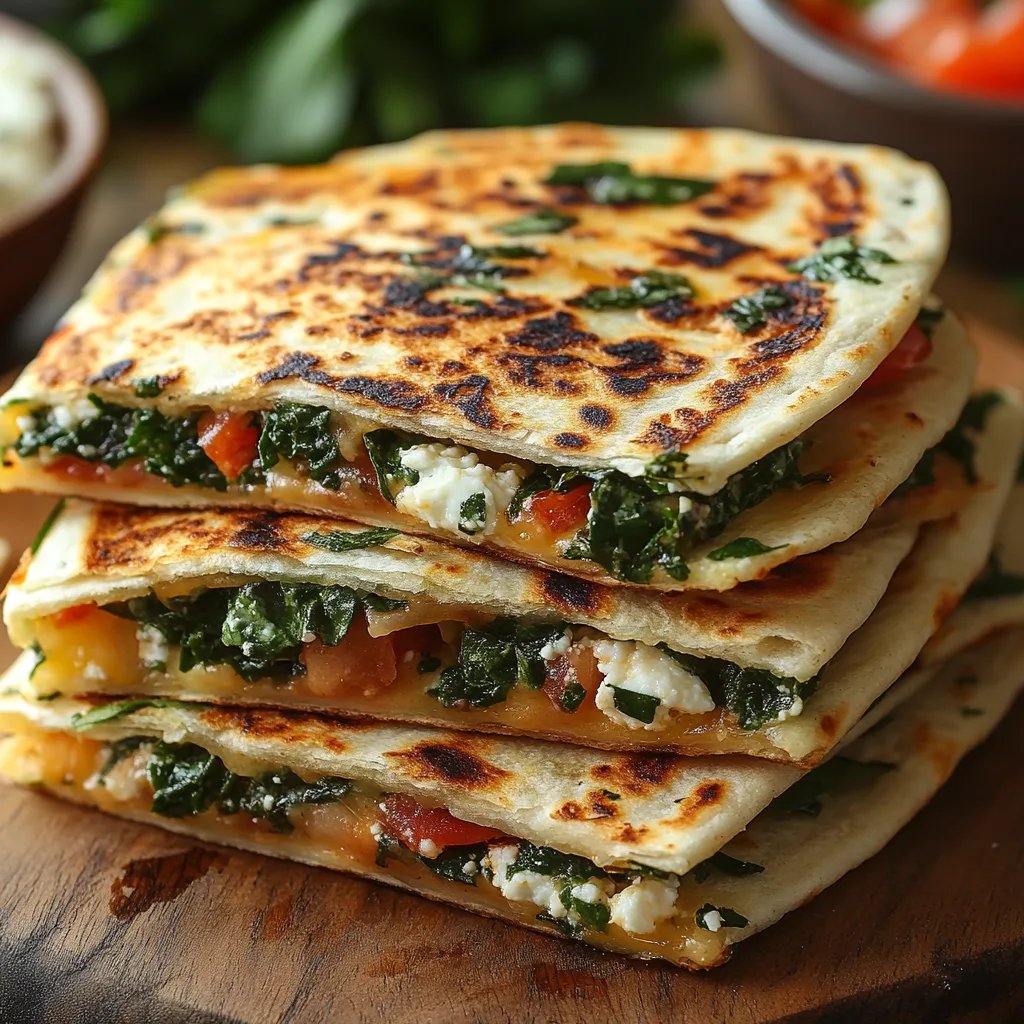 Quesadillas de Espinaca y Feta: Una Increíble Receta Última