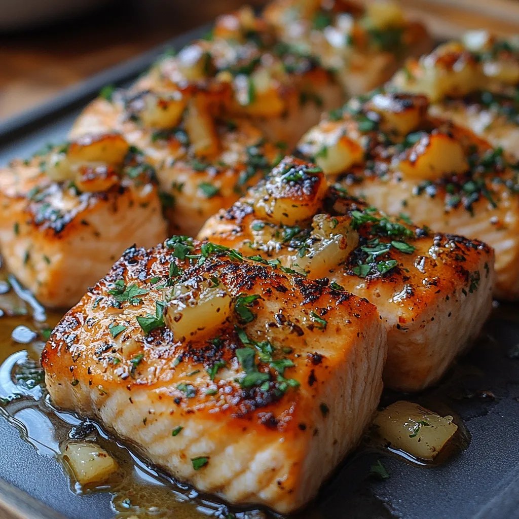 Bocados de Salmón en Freidora de Aire con Salsa Cremosa de Ajo: Una Increíble Receta Última