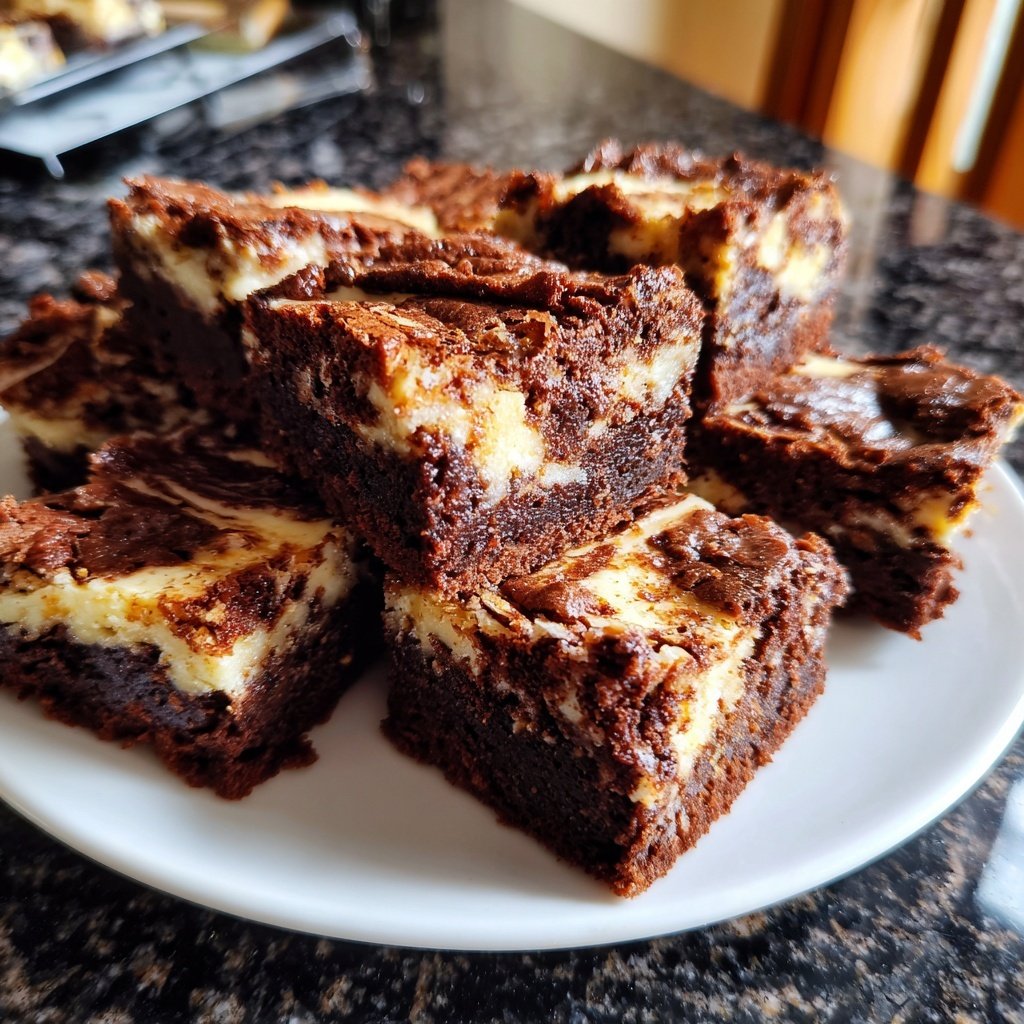 Brownies Marmoleados de Requesón