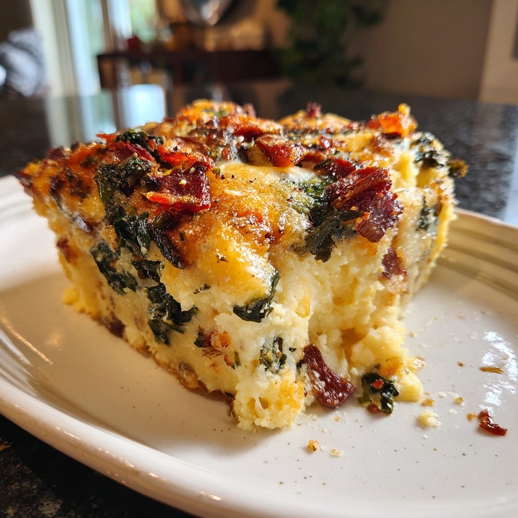 Polenta cremosa acelga arcoíris tocino