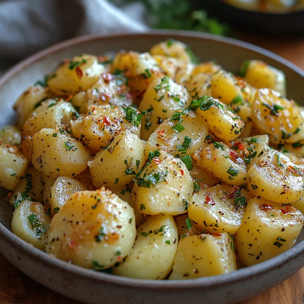 Ensalada de papa con hierbas: Una Increíble Receta Esencial de 7 Ingredientes