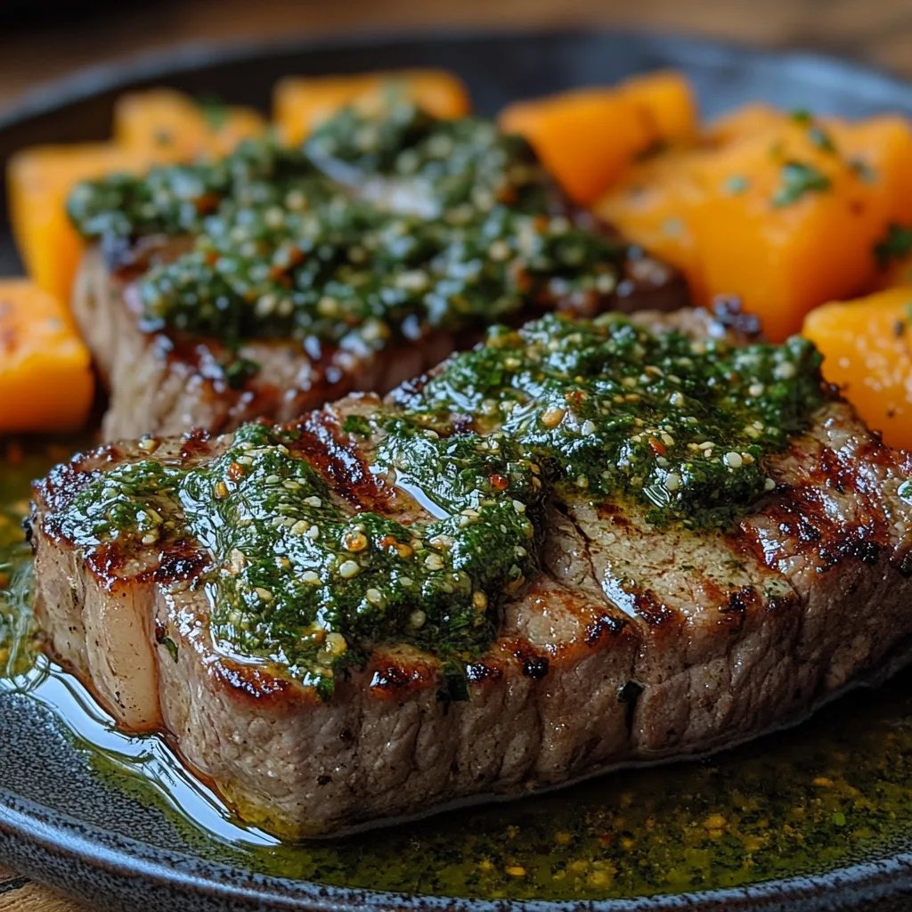 Bistec con Salsa Verde y Puré de Batatas: Una Increíble Receta Última