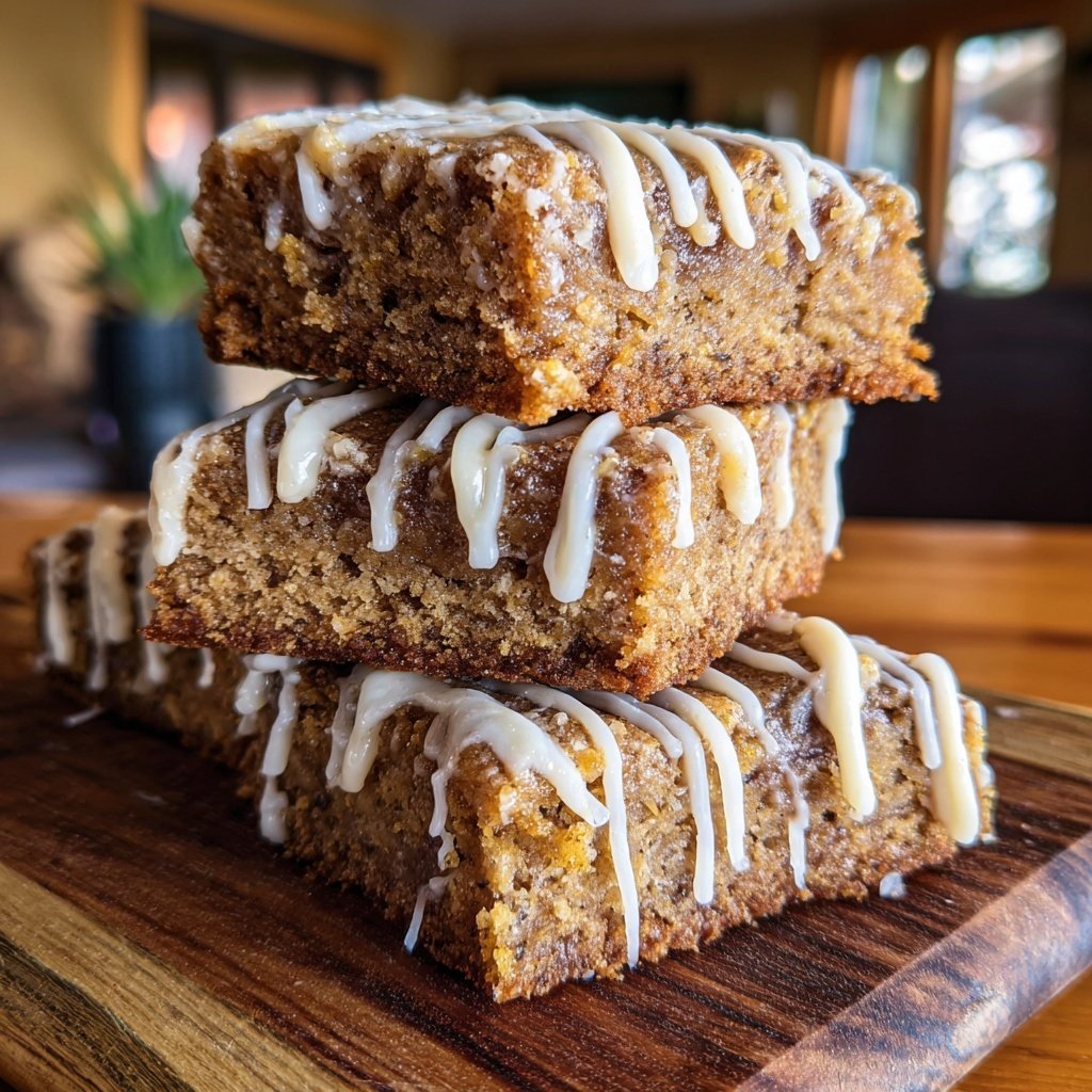 Barras Blondie Húmedas de Requesón
