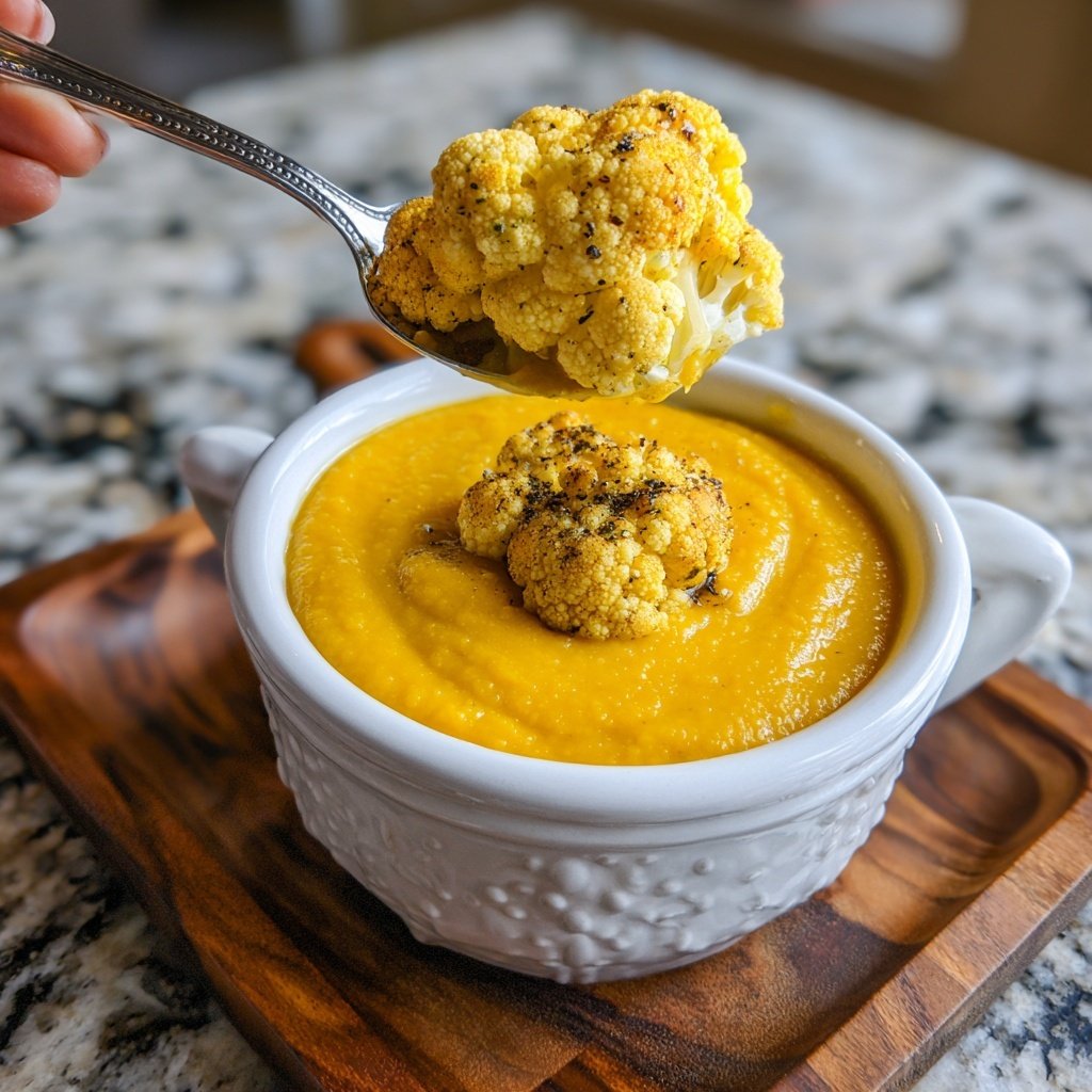 Puré coliflor calabaza butternut