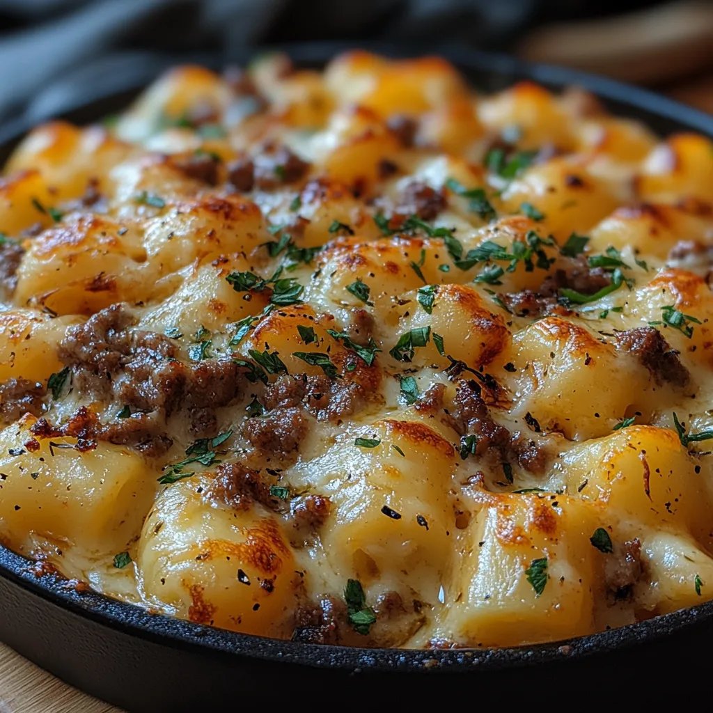 Carne Molida y Papas con Queso Derretido Rápido: Una Increíble Receta Esencial