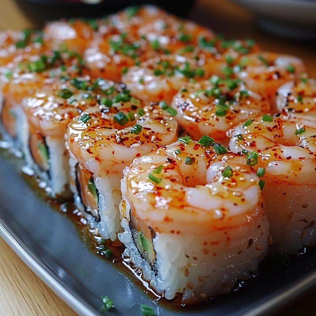 Torres de Sushi Picante de Camarón: Una Increíble Receta Última